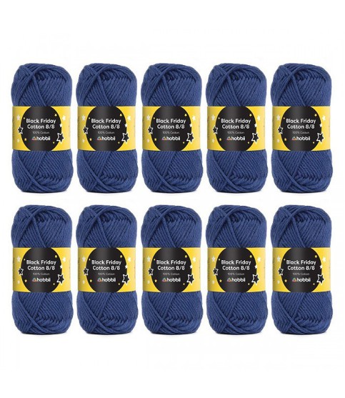 Black Friday Cotton 8/8 - 09 - Marineblauw