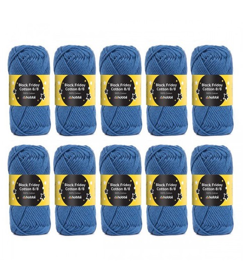 Black Friday Cotton 8/8 - 10 - Blauw