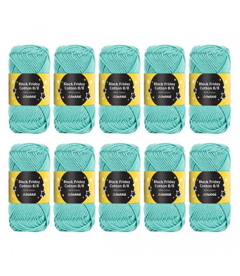 Black Friday Cotton 8/8 -12 - Aqua