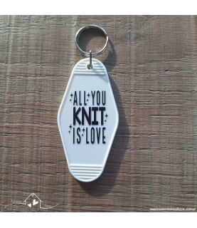 Sleutelhanger - All you knit is love